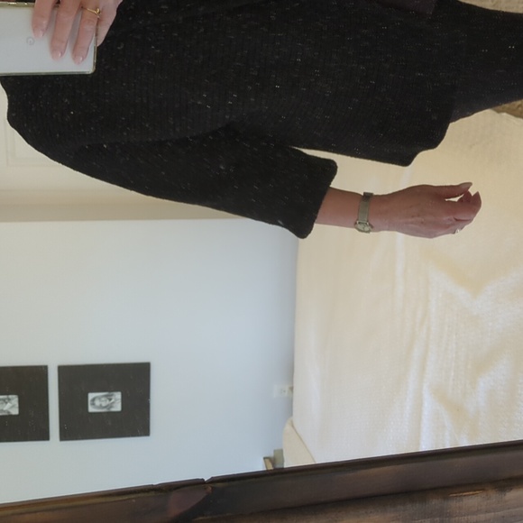 Classic black Jones New York snap sweater - Picture 5 of 8